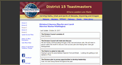 Desktop Screenshot of divisione.district15speaks.org
