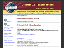 Tablet Screenshot of events.district15speaks.org