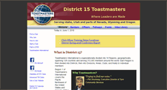 Desktop Screenshot of district15speaks.org